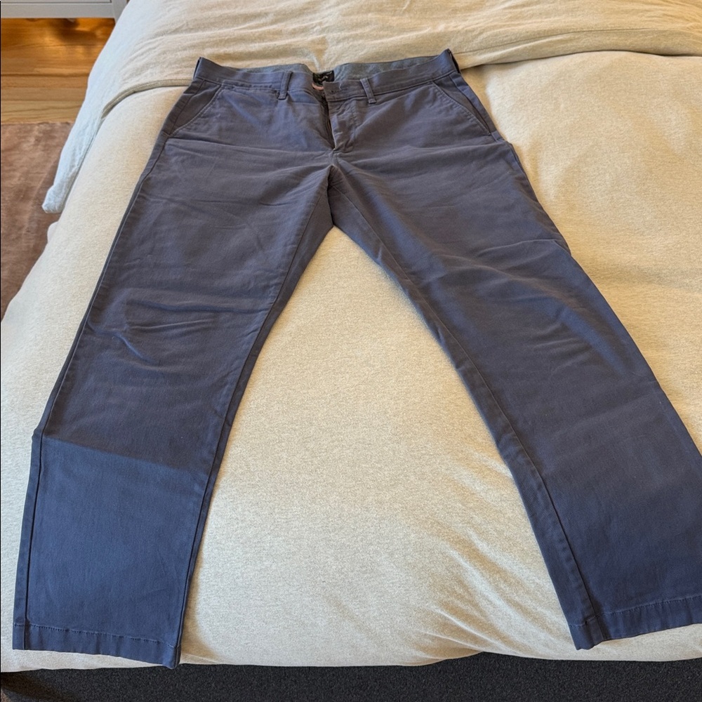 J Crew 770 Straight 32 x 30 Chinos lot of 3, same size. Gray, blue and brown.